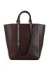 Maple Tote, £350, Handbags, Burgundy, Leather, Back view